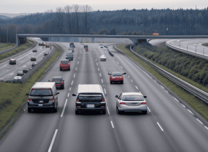 На немецкой трассе A6 неизвестная фура спровоцировала ДТП и скрылась