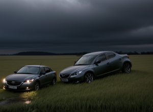 В Германии: Пьяная водительница перевернулась на Mazda, две женщины пострадали