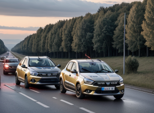 ДТП в Германии: двое пострадавших при столкновении Dacia и Ford