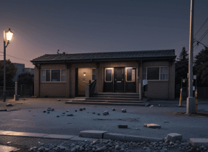 Мужчина забросал камнями здание полиции в Эрфурте