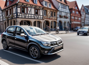 Велосипедистка в Германии чудом избежала ДТП с Dacia в Йевере