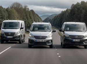 Опасный обгон в Германии: водитель Mercedes Sprinter едва не спровоцировал ДТП на трассе B327