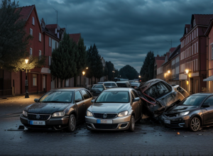В Вайльдеке водитель Opel врезался в припаркованные авто и сбежал пешком: ущерб 43 тысячи евро