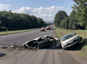 Серьезное ДТП в Германии: Автомобиль врезался в трактор при обгоне, пассажирка тяжело ранена