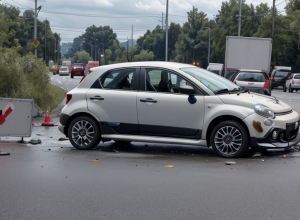 В Германии: Водитель Fiat не заметила мотоциклистку – серьезное ДТП в Энгдене