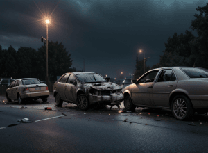 Серьезное ДТП в Мангейме: лобовое столкновение двух автомобилей на B38