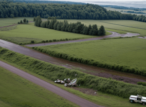 Мотоциклист врезался в знаки и улетел в кювет в немецком Сельме