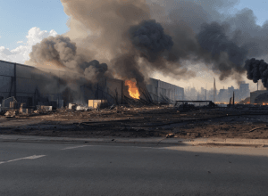 Пожар на складе во Франкфурте: Ущерб в 11 млн евро, полиция ищет поджигателя и обещает награду