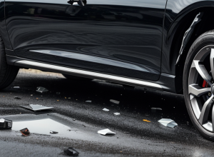 В Германии обворовали BMW 3 серии: воры разбили стекло и сняли руль, радио и другие детали