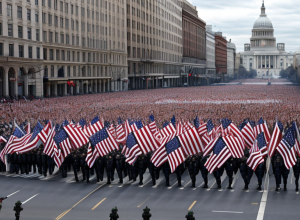 Протесты против Трампа в его день рождения: тысячи вышли на улицы на фоне военного парада