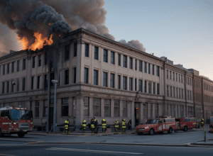 Пожар в немецкой клинике Асклепиос: эвакуирован 51 пациент