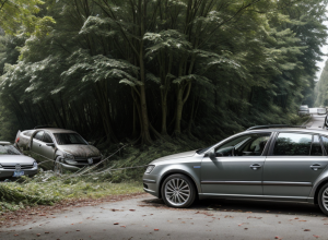 В Германии VW Passat врезался в дерево: двое легко ранены
