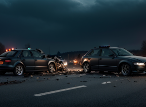 Смертельное ДТП в Германии: Audi врезался в скутер, погибла 17-летняя девушка
