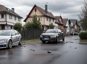 Водитель Audi сбил велосипедистку в Штутгарте, женщина тяжело ранена
