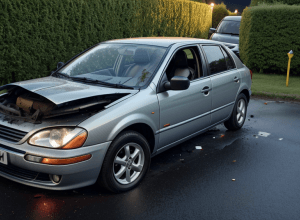 В немецком Барсселе водитель сбил живую изгородь и скрылся с места ДТП