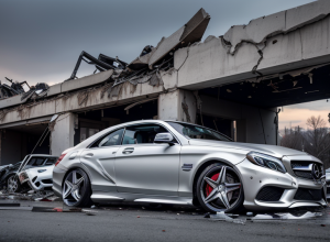 Пьяный водитель на Mercedes AMG уничтожил АЗС: ущерб 250 тысяч евро