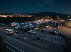 Массовое ДТП на трассе А1 в Германии: фуры, автокемпер и легковушка, есть пострадавшие