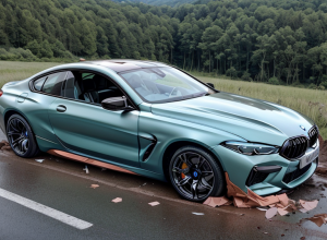 ДТП во Фройденберге: Пьяный водитель на BMW M8 влетел в откос, ущерб 80 000 евро