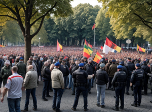 Протест в Берлине: Депутаты AfD сбежали из Гёрлицкого парка под защитой полиции