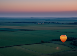 Небесное зрелище: Чемпионат воздушных шаров в Верхней Франконии завершился грандиозным световым шоу