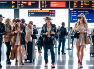 Робби Уильямс в пижаме в аэропорту Франкфурта: Звезда удивил фанатов перед вылетом в Норвегию