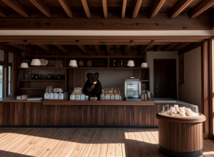 Медведь-сладкоежка ворвался в кафе-мороженое в Калифорнии и полакомился клубничным