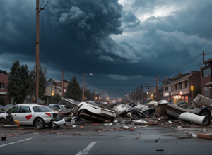 Мощный торнадо обрушился на Китай: паника и разрушения в кадре