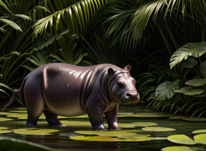 28 килограммов чистого очарования: в Берлинском зоопарке родился карликовый бегемот