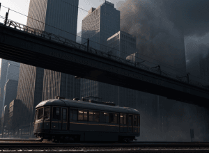 Героическое спасение: Женщина в наушниках упала на рельсы перед мчащимся трамваем