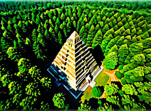 Удивительное Открытие: Таинственная Пирамида, Снятая Дроном, в Немецком Лесу