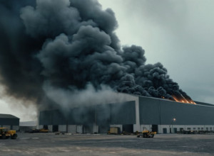 Крупный пожар в Шпрее-Нейсе: склад объят пламенем, есть пострадавшие