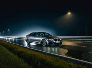 Угнанный BMW разбился на трассе A5: Воры сбежали с места ДТП