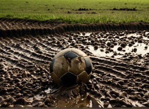 Робот-газонокосилка превратил футбольное поле в «болото» в Германии