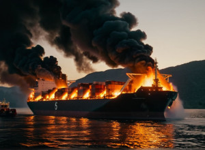 Горящий танкер в Измаиле: угроза взрыва и эвакуация на Дунае