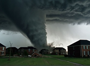 Торнадо опустошил жилой район Камбоджи, вызвав панику