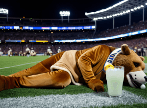 Пьяный талисман устроил скандал на стадионе в Англии, оскорбляя фанатов