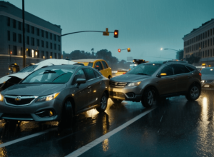 Массовое ДТП в Санкт-Петербурге: Водитель проехал на красный и разбил 8 машин