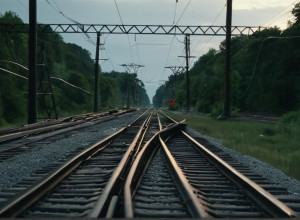 Авария на железной дороге: грузовик оборвал контактную сеть, вызвав задержки поездов