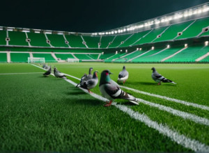 «РБ Лейпциг» борется с нашествием голубей на своем стадионе