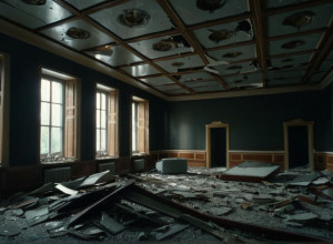 В Германии вор дважды провалился сквозь потолок игрового зала, пытаясь скрыться от полиции