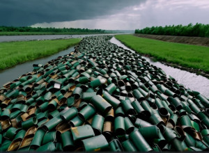 Незаконная свалка в Оксфордшире: Англия шокирована гигантской горой мусора у реки