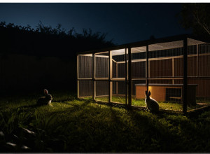 Камера зафиксировала убийцу: злоумышленник зарезал кролика в детском саду Геры