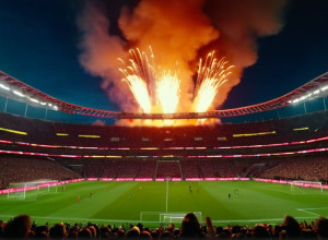 ФК "Санкт-Паули" оштрафован на шестизначную сумму за пиротехнику фанатов на дерби