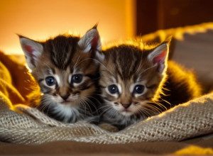 Домашний питомец спас котят, найденных рядом с погибшей матерью на дороге в Баварии