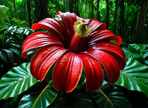 Редчайшая "трупная лилия" вновь расцвела на Суматре, поразив ученых