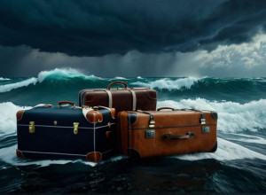 Пассажиры парома в Таиланде потеряли багаж: чемоданы унесло в море