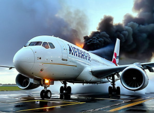 Самолет Airbus A320 загорелся в аэропорту Сан-Паулу: 180 пассажиров спасены