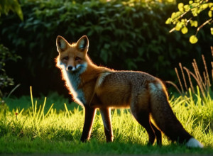 Лиса в саду: как правильно вести себя с дикими животными и избежать проблем