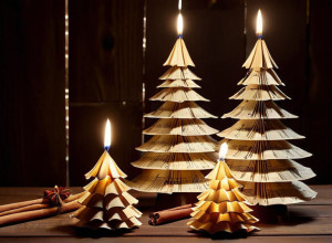 Музыкальные ёлочки: создайте праздничное настроение своими руками из нотной бумаги