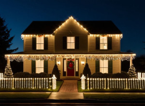 Волшебство по кнопке: Немецкий "техник-гик" превратил свой дом в рождественскую феерию света
